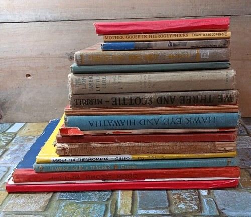 LOT of 17 Antique/ Vtg Children's Books Décor Library Collectable First Ed. P5