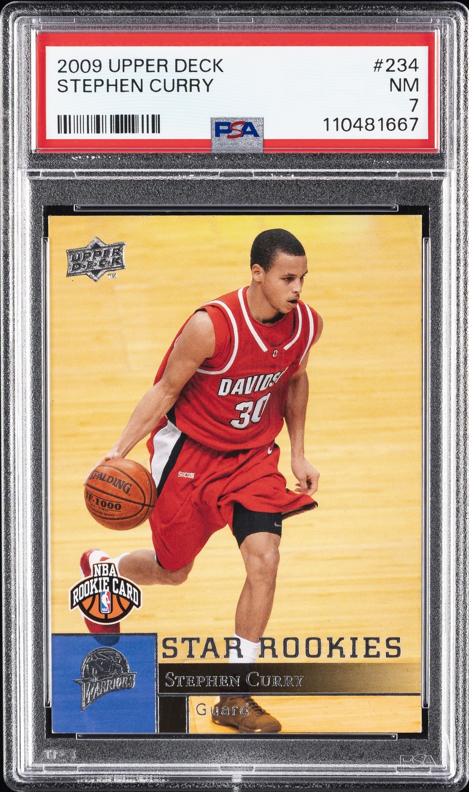 2009 UD #234 STEPHEN CURRY ROOKIE RC PSA 7
