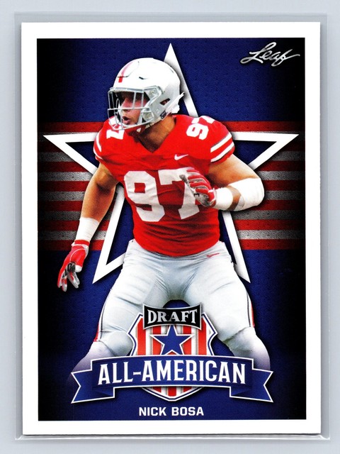 2019 Nick Bosa #79 Football Leaf NM