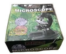 NIB GeoCentral Microscope 3 Lens Turret 38 Piece Set Classroom Model *3B