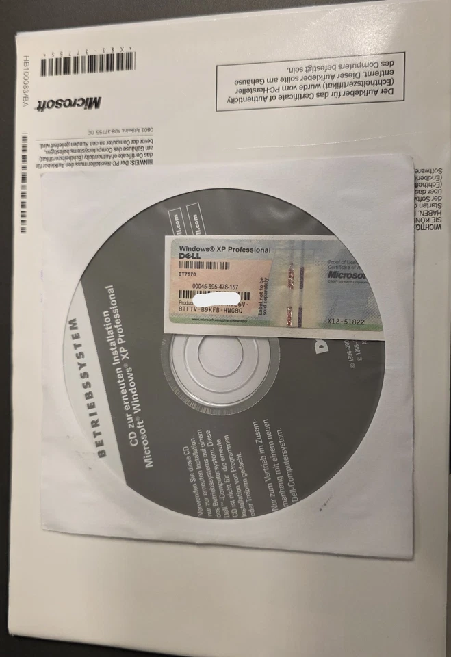 Microsoft Windows XP Professional  Deutsch , DELL gelabelt - Bild 2 von 4