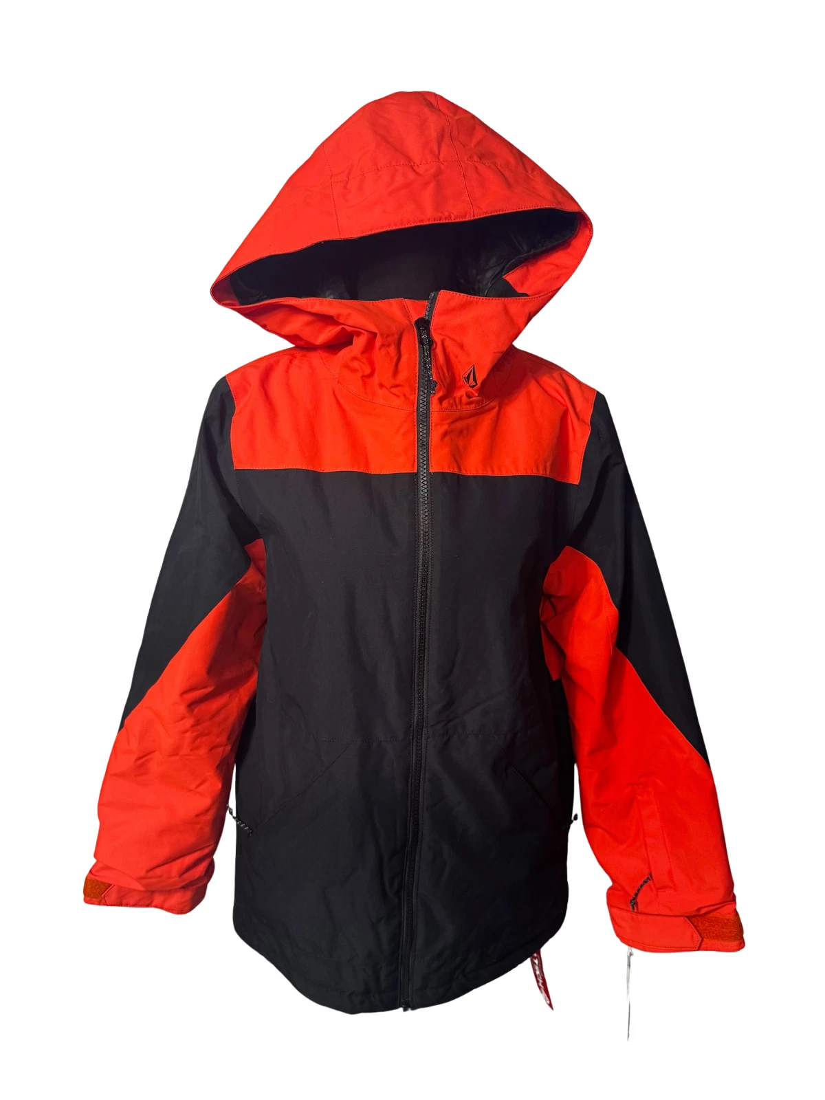 Volcom Vernon Insulated Snow Jacket Youth L (12) Orange Shock NWT