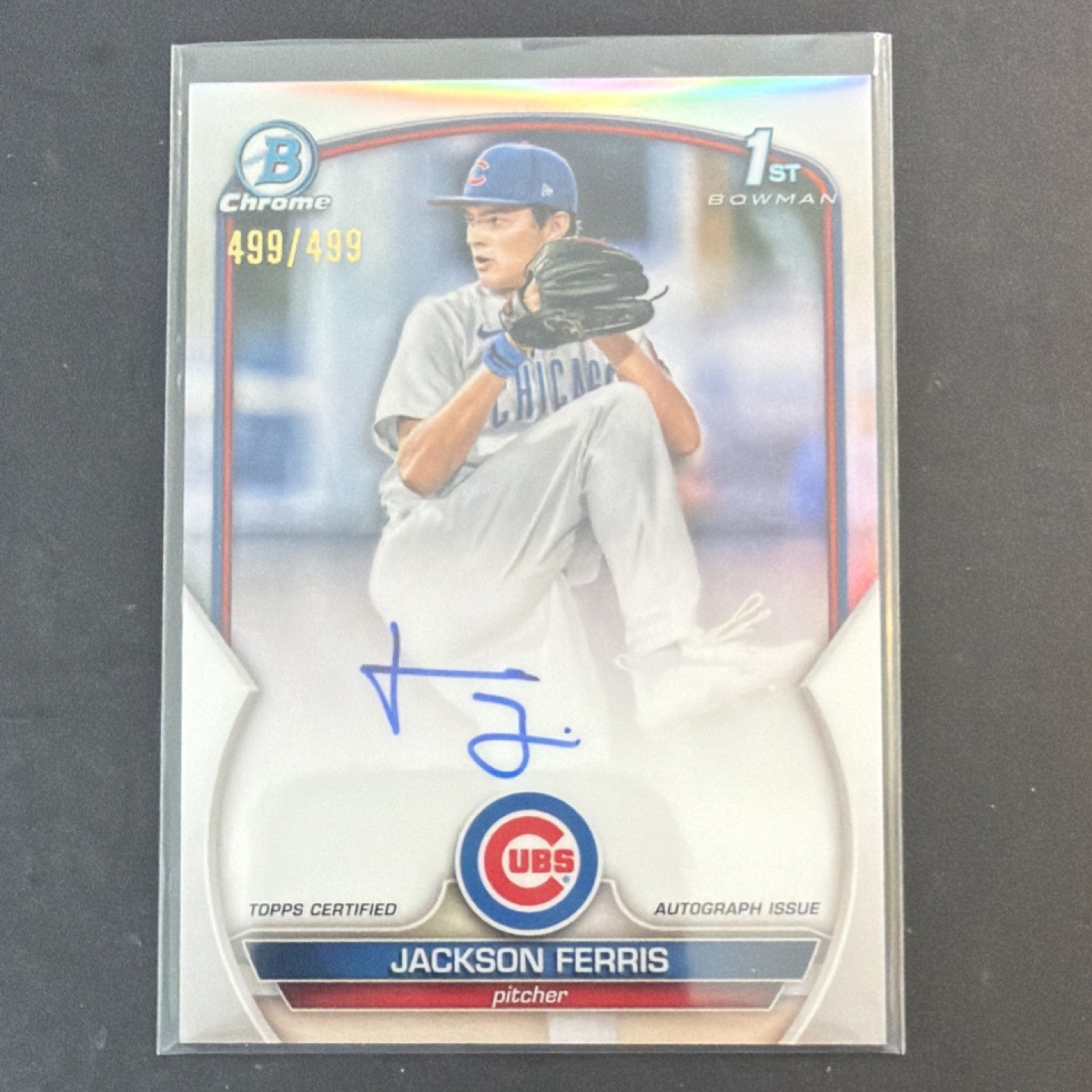 2023 Bowman Chrome Jackson Ferris #CPA-JF Auto Refractor /499 Bookend 499/499