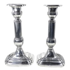 Paar Art Deco Silber Kerzenleuchter 925 Sterlingsilber GORHAM um 1930 H: 23 cm