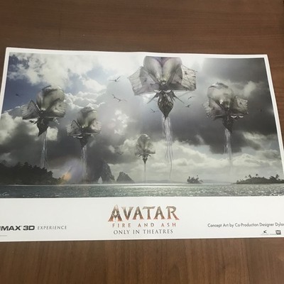 RARE Avatar Fire And Ash 13x19  Concept Art Poster Print: IMAX 3D Exclusive Gift