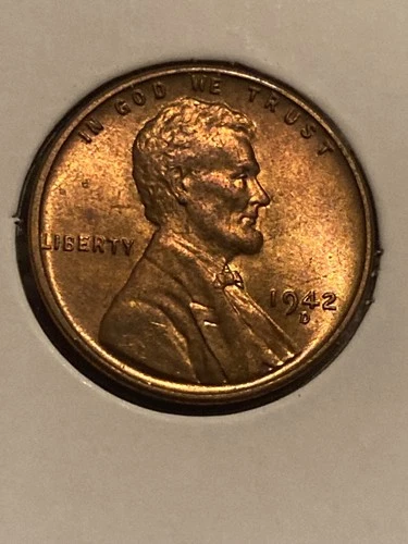 1942 D BU Lincoln Wheat Penny Copper " Uncirculated  Nice Gem" Copper #A-539