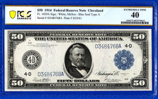 191450  FEDERAL RESERVE NOTE  CLEVELAND   PCGS 40