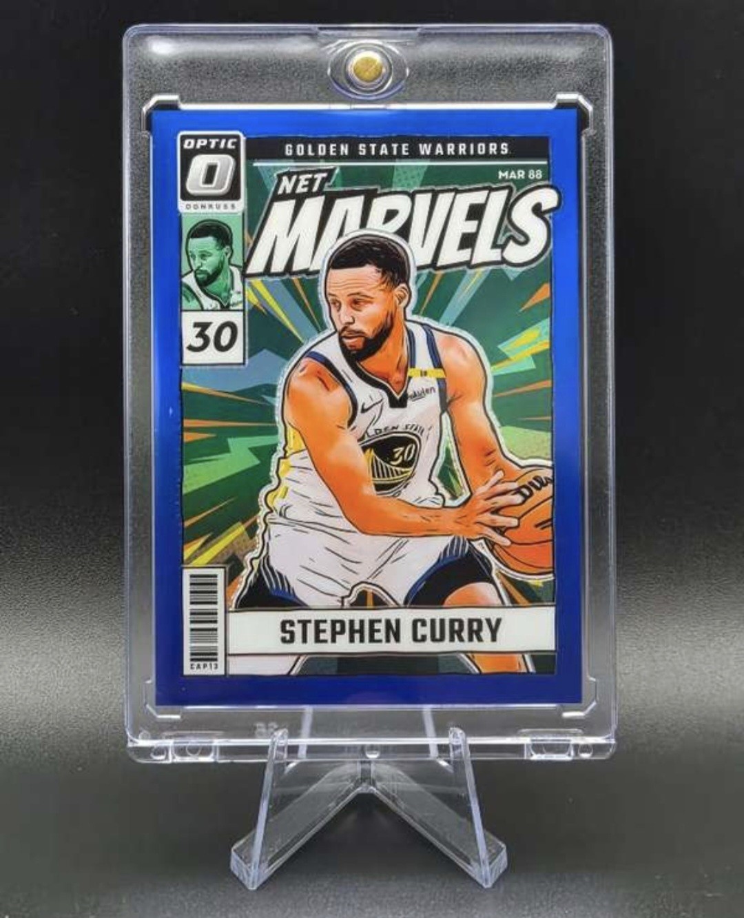 2024-25 Donruss Optic - Net Marvels Blue #/49 Stephen Curry #15 Warriors
