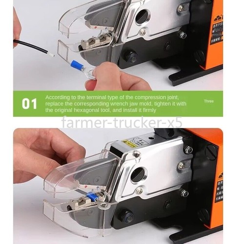 Crimpatrice dinamica elettrica terminale automatico pressa a freddo AM-10 - Foto 3 di 8