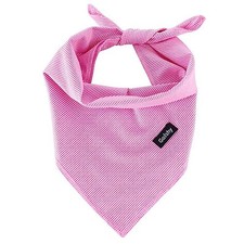 Valentines Dog Bandanas Pink Stripes Printing Adjustable Dog Breed Bib Cute