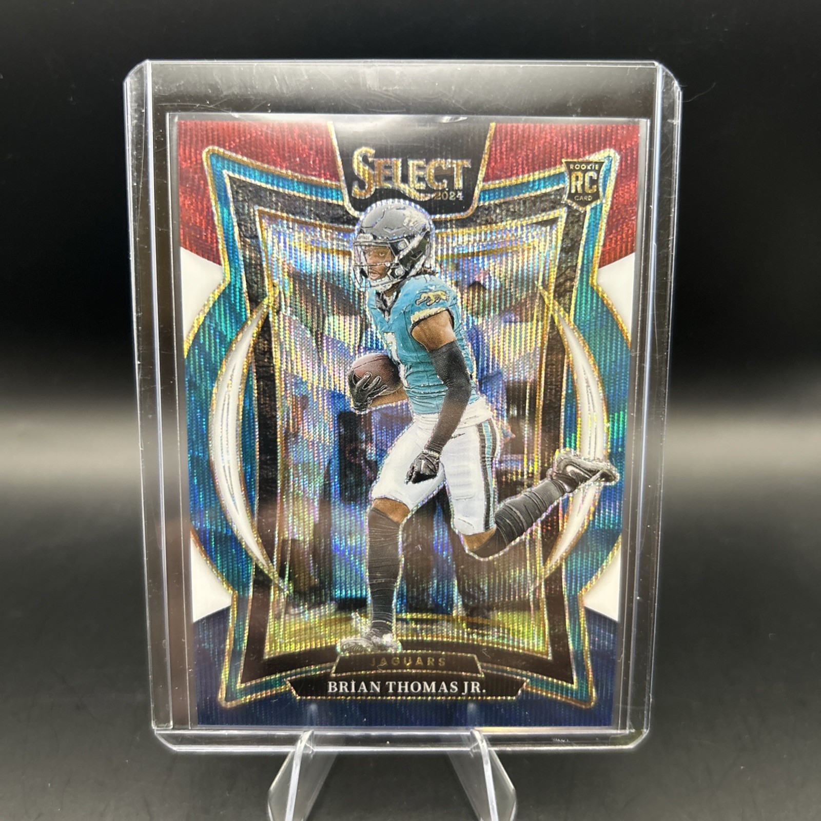 2024 Panini Select - Concourse Brian Thomas Jr. #91 Tri-Color Prizm /299 (RC)