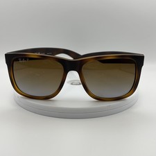 Ray-Ban Justin Sunglasses Mens Brown Tortoise Brown Polarized 54mm RB4165 865/T5