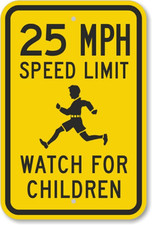 Speed Limit Sign Aluminum Weatherproof 8x12 Inches Outdoor Traffic Sign