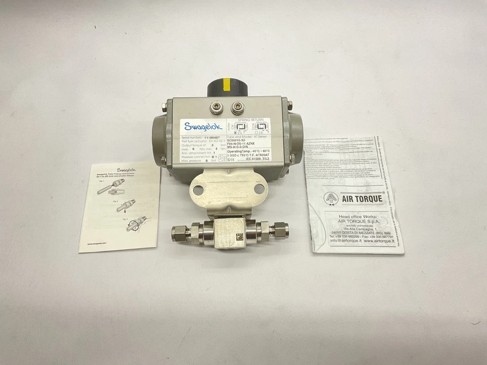 Actuador neumático Swagelok Air Torque serie AT SC000015-3U retorno de resorte EF50 Foto 4 de 4