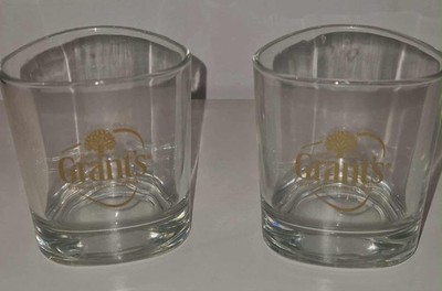   2er Set Grant s Gläser - Blended Scotch Whisky - Goldenes Logo