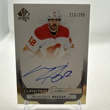 Mackenzie Weegar 2024-25 SP Authentic Curated Signatures /299 Calgary Flames