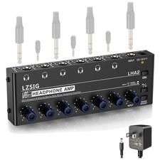 6-Channel Headphone Amplifier with Bass Boost
