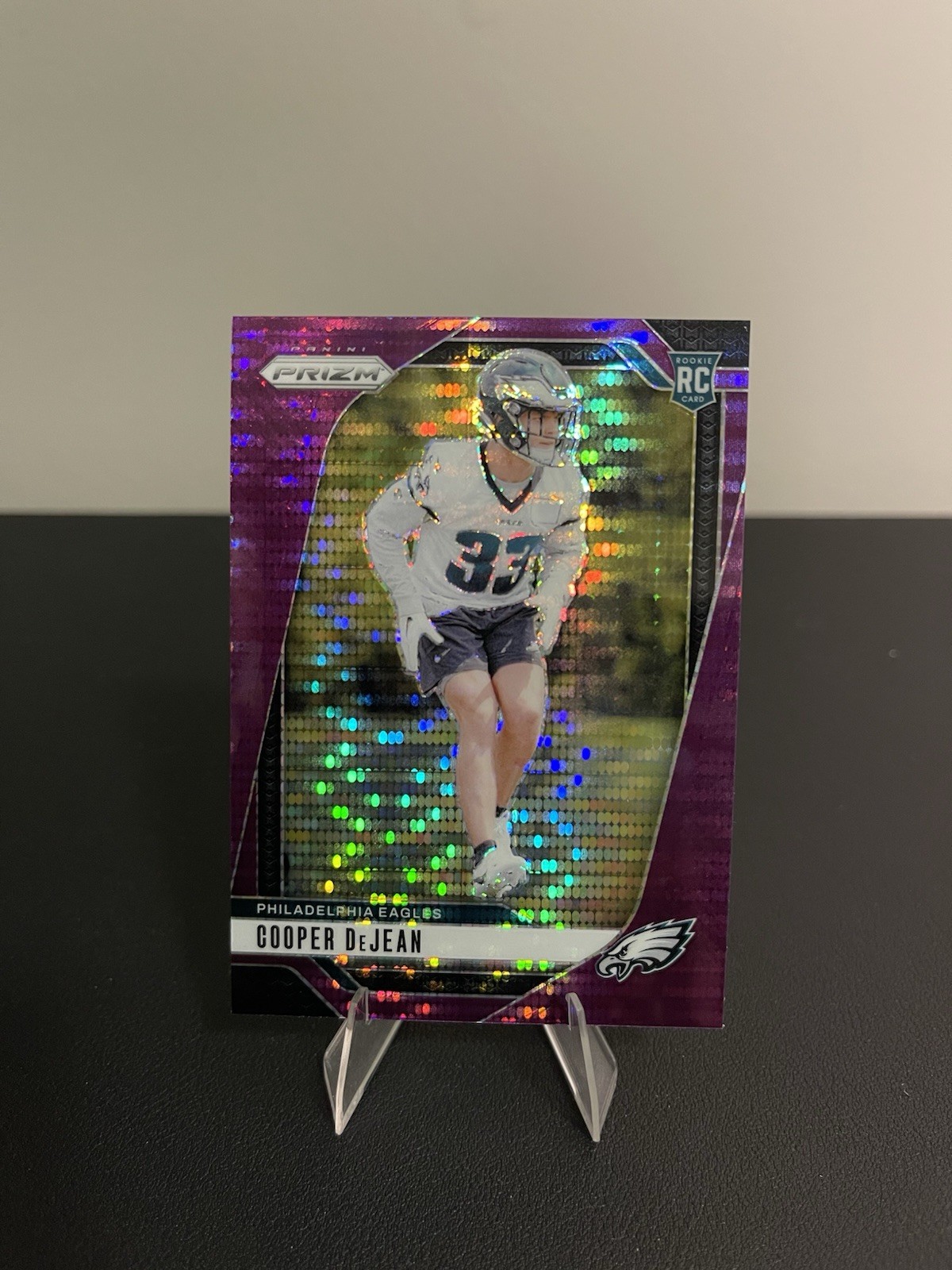 2024 Panini Prizm - Rookies Cooper DeJean #321 Purple Pulsar Prizm (RC)