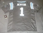 CAM NEWTON #1 CAROLINA PANTHERS NIKE FOOTBALL AUTO SIGNED JERSEY SIZE 44 NEW COA