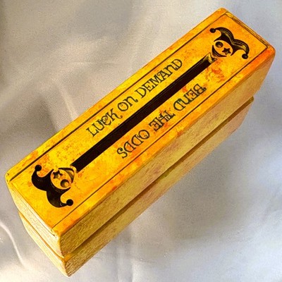 Artful Backgammon Cubes Original Dice Case - Joker.YELLOW - Holds 5 dice (14-16m