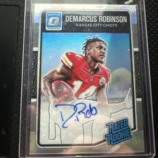 demarcus robinson 48/99 optic auto rated rookie card. rookie card picture