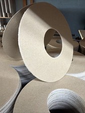 cardboard lids of various sizes