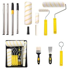 13-Piece Paint Roller Set - Extendable Handle for Wall Ceiling Painting UK