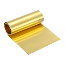 Brass Sheet Roll, 80" x 4" x 0.0028" Metal Flashing Brass Foil Roll, Gold