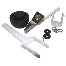 04-1599 Toilet Flapper Complete Flush Valve Assembly Kit with Flush Lever, fo...