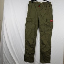 Levi's Cargo Pant Youth 16 Green Stretch Pull On Waistband Tapered Leg Joggers