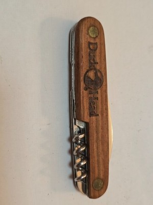Vintage Duck Head Pocket Knife Corkscrew Bottle Opener Folding Multi Tool Wood H