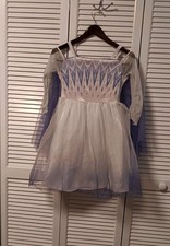 Frozen 2 Elsa Light up Kids' Costume Dress Size M 7-8 sparkle lights VGUC