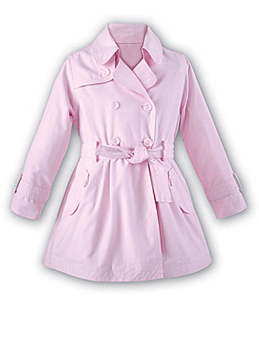 Sarah Louise NWT Pink Trench Style Rain Coat Girls Sizes 2-7 - Picture 2 of 2