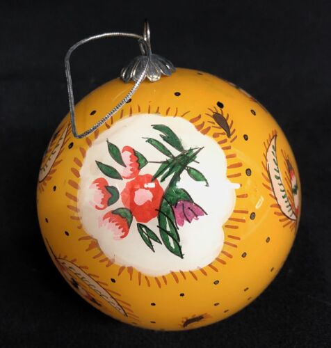 Rare Pierre Deux Avignonet French Country Yellow Christmas Tree Ornament in Box - Picture 2 of 2