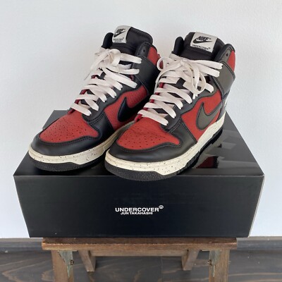 Nike × UNDERCOVER DUNK HI 1985 Red Sneaker Shoes WMNS 23.5cm US6.5 UK4 EU37.5