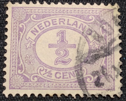 1899 NIEDERLANDE 🇳🇱 1/2 Cent Briefmarke KOSTENLOSER 2Versand mit Sendungsverfolgung! (S785) - Bild 3 von 5