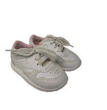 Wee Sports White Sneakers Size 2 Lace Ups Baby Made in USA Retro 90's Vintage