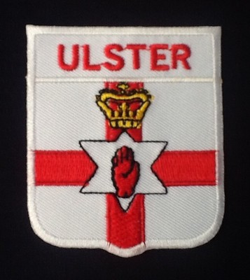 ULSTER NORDIRLAND FLAGGE ABZEICHEN BÜGELN AUFNÄHEN PATCH WAPPEN SCHILD