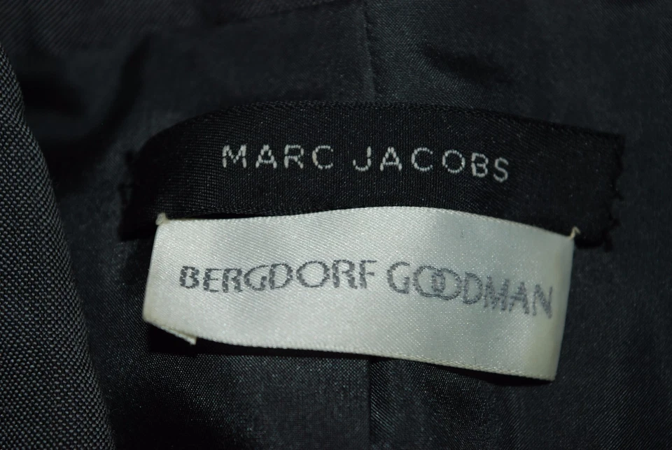 Blazer MARC JACOBS BERGDORF GOODMAN 361016 MISTURA DE LÃ CINZA TAMANHO 8 - Imagem 3 de 4