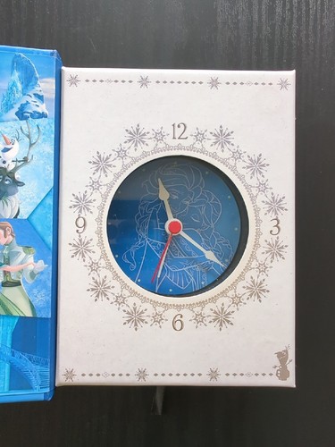 Disney Frozen Book Analogue Clock Disneyland Japan Import - Picture 3 of 7