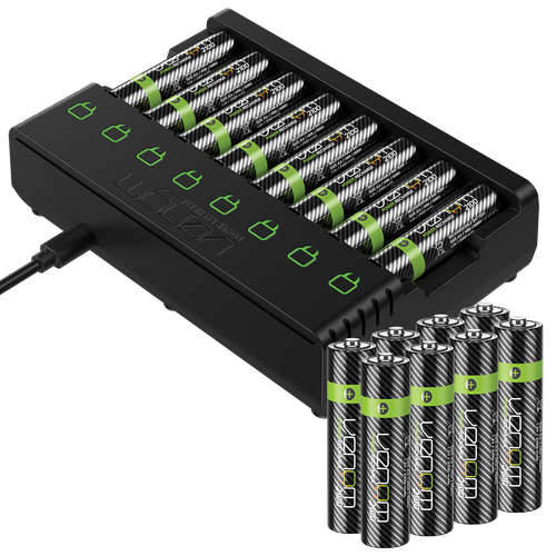 Baterías recargables y base de carga Venom AA AAA - alta capacidad de larga duración - Imagen 44 de 269