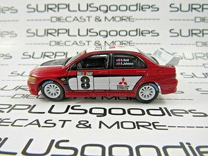 Johnny-Lightning-1-64-LOOSE-Ralliart-Red-8-2004-MITSUBISHI-LANCER-EVOLUTION
