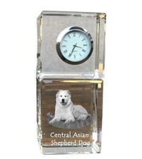 Perro Pastor de Asia Central,Alabay, Alabai reloj de cristal con perro Art-Dog