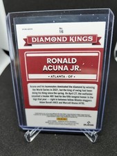 2022 Donruss Optic Baseball Ronald Acuna Jr. Pink Diamond Kings Atlanta Braves