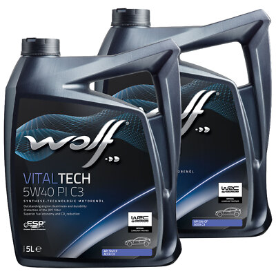 Motoröl WOLF VITALTECH PI C3 21116 SAE 5W40 2 X 5 Liter für