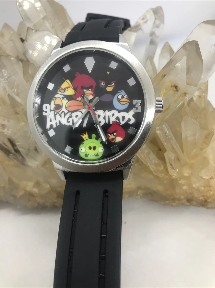 NOS Rovio Entertainment 2009-2011 Angry Birds Large Dial Watch With New Battery  - Image 2 of 4