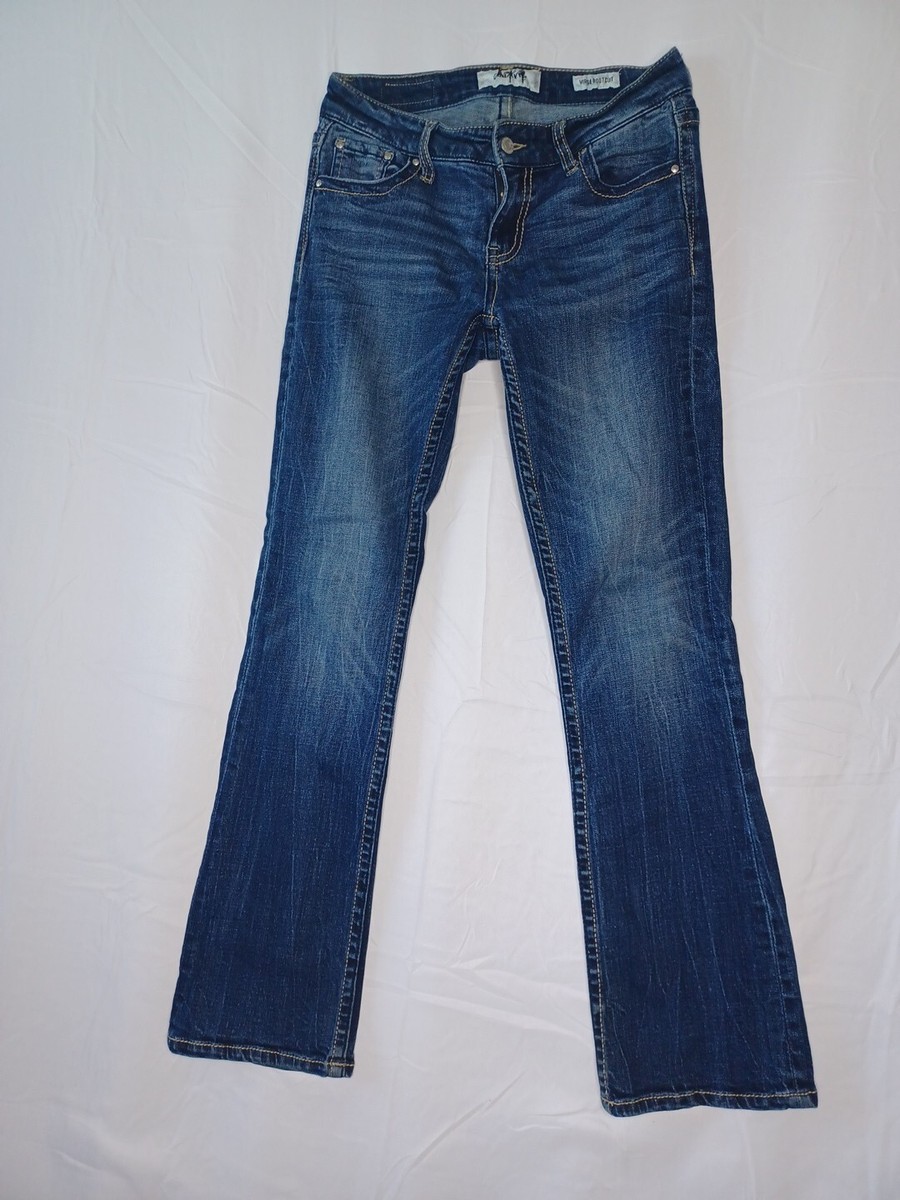Day Trip Women's Virgo Bootcut Mid Rise Blue Denim Jeans Size 26R 29 X 31