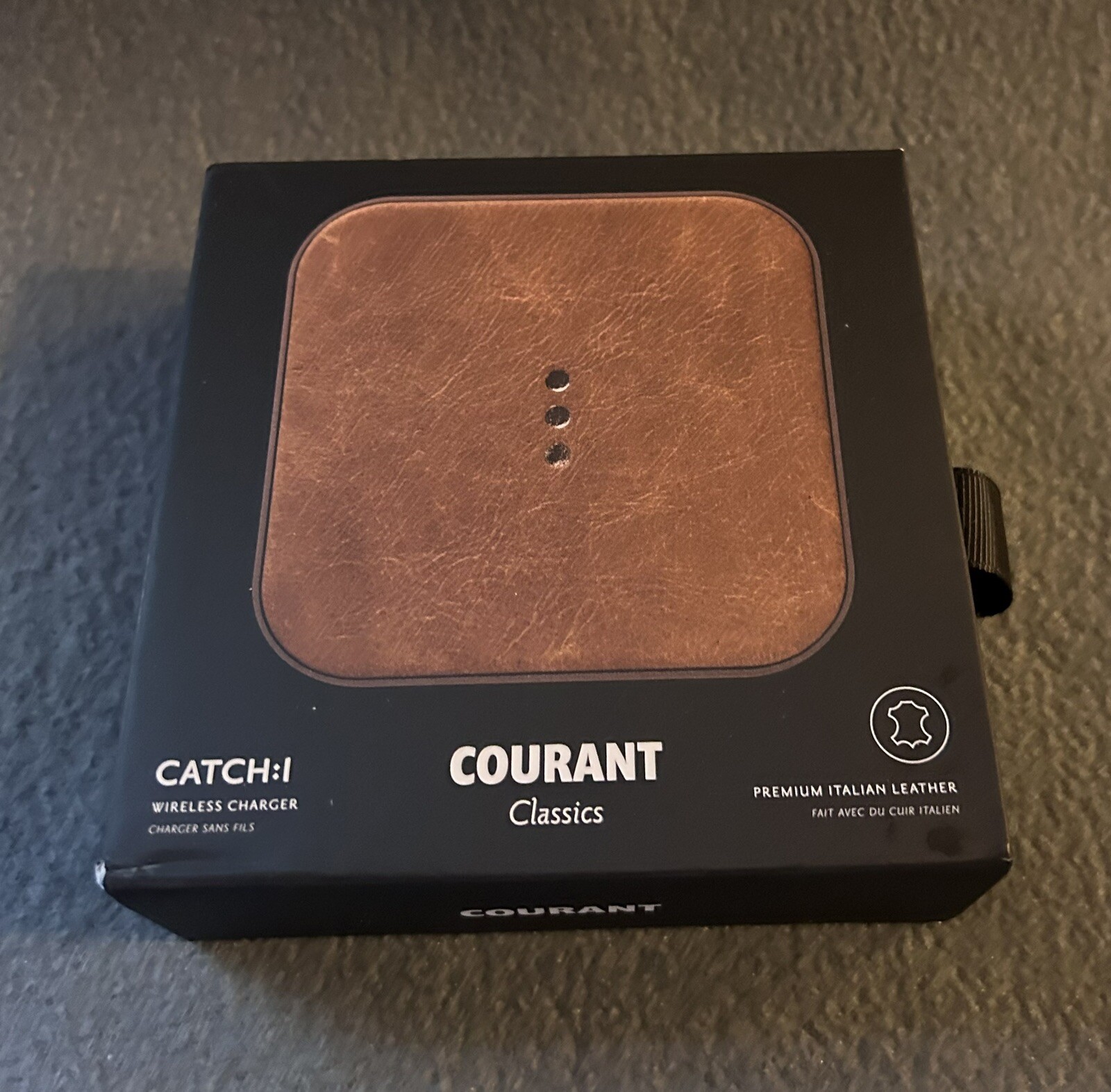Wireless Charger, Courant Classiscs Wireless Charger Catch:1, Italian LEATHER-image