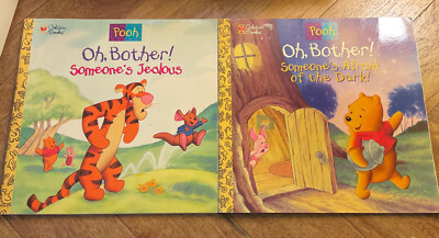 Golden Books Winnie The Pooh Oh, Bother  (1997, Paperback) Lot Of 2