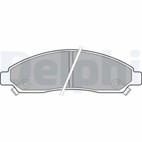 Delphi LP2037 Bremsbelagsatz, Scheibenbremse Passend FüR Isuzu